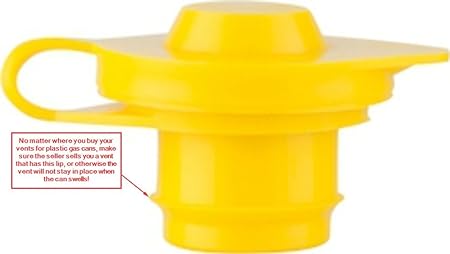 20 Yellow Vent Caps Gas Fuel Can for  Midwest Blitz HEAVY DUTY 
