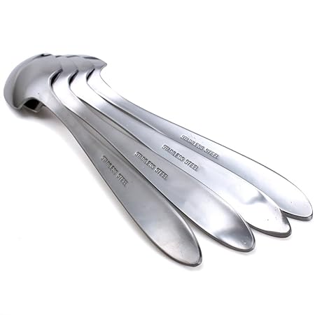 Hazoulen Grapefruit Spoons Set of 4 6-2/5-Inch Stainless Steel 