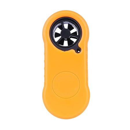 HAPPEEY Digital Anemometer Wind Speed Meter Air Flow Velocity Temperature Measuring Wind Chill with Thermometer LCD Backlight for Sailing Surfing Fishing Etc. 