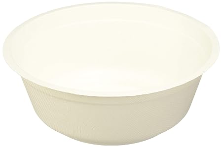 Durable Bagasse Eco-Friendly Disposable Rice Bowls 8 oz Microwave Safe 50 Bowls 