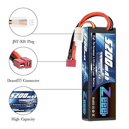 4x 3S 11.1V 3000mAh 30C Lipo RC Battery Pack for Helicopter Airplane Deans Plug