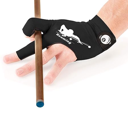 ANIMSWORD Breathable and Comfortable Billiard Pool Gloves Fits on Left Hand for Snooker Cue Sport Glove 