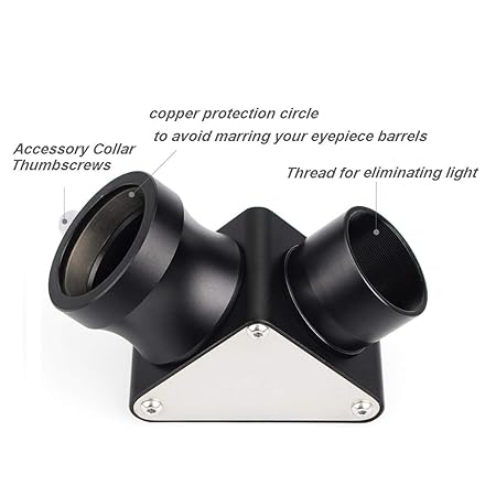 Astromania 1.25 90-Degree Erecting Prism Optical Prism Inside Rather Than a Mirror which Makes Your Image Clear and Sharp 
