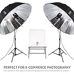 Easy Set-Up 1x Product Photography Shooting Table - Produces Pure White Backgrounds for Ecommerce Shoots Fovitec Matte Finish