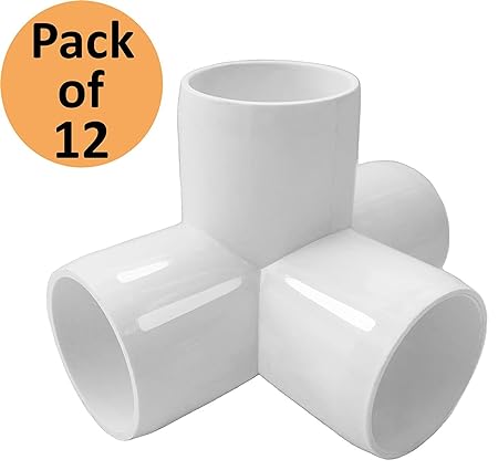 Build Heavy Duty PVC Furniture PVC Elbow Fittings SELLERS360 4Way 1inch Tee PVC Fitting Elbow 1in Pack of 8
