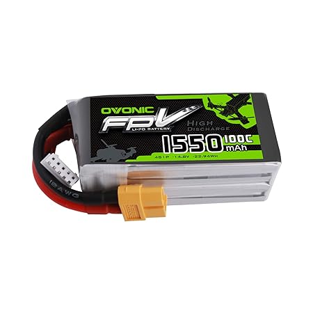 4X 1500mAh 100C 14.8V 4S LiPo Battery XT60 For RC Drone FPV Car Helicopter Truck