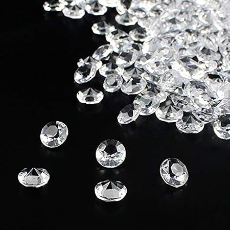 Outuxed 1000pcs Clear Wedding Table Scattering Crystals Acrylic Diamonds for sale online 