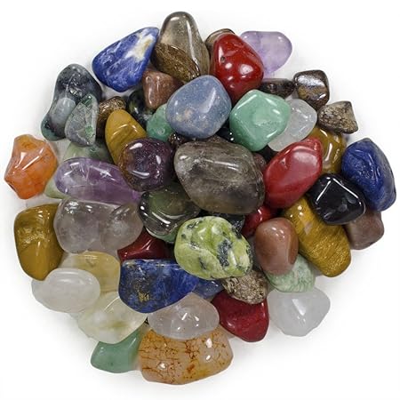 1 lb Dendritic Agate Tumbled Stones Small 0.75" to 1.25" Avg. Grade 1 