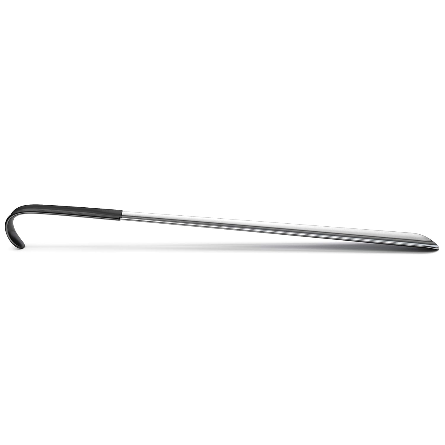 New 2019 Model with 1.8mm Thick Steel Will Not Bend HOUNDSBAY 16.5 Long Handled Metal Shoe Horn with Comfort Grip 