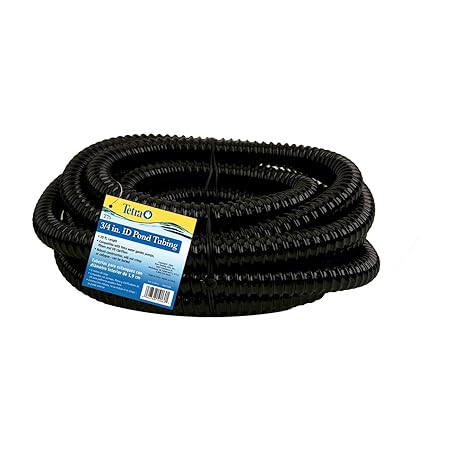 Tetra Pond Rubber Tubing for Pumps 1 Inch 20 Foot Filters and UV Clarifiers 