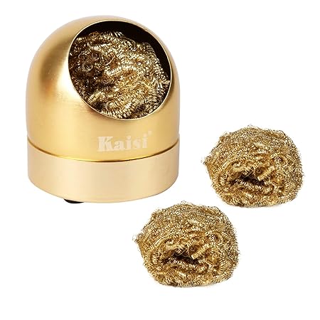 New Silverline Soldering Tip Cleaning Ball and Base 60 x 60mm Brass Wool 