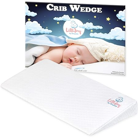 Wedge Pillow Anti Reflux Colic Cushion for Baby Cot or Cot Bed 30x37 cm