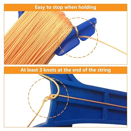 Kite Handle with line 300ft Durable String and Connector Ready,3 pcs 