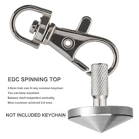 CHEETOP Stainless Steel Spinning Top Premium Exquisite Perfect Balance Well Made Metal Desk EDC Little Fidget Toy Black,Medium Diameter 29mm Great Value Spin Long Time Over 5 Minutes 