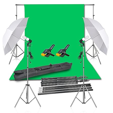 Julius Studio 40 Wide Black/Silver Premium Bounce Umbrella Light Modifier with 8mm Shaft Diameter for Photo and Video Studio Shooting JSAG508 