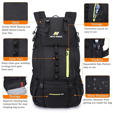 15L/ 20L Internal Frame Lightweight Camping Hiking Outdoor Backpack Capella 