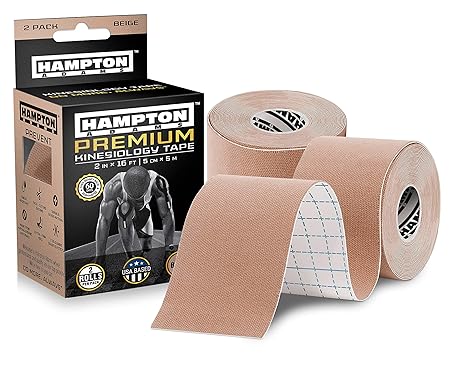 Kinesiology Tape SPARTAN TAPE Pack of 2 Perfect Support for Athletic Sports 